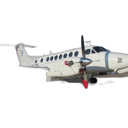 3d render, white, airplane, number, d-cd16, side, parked, runway transparent PNG cut-out