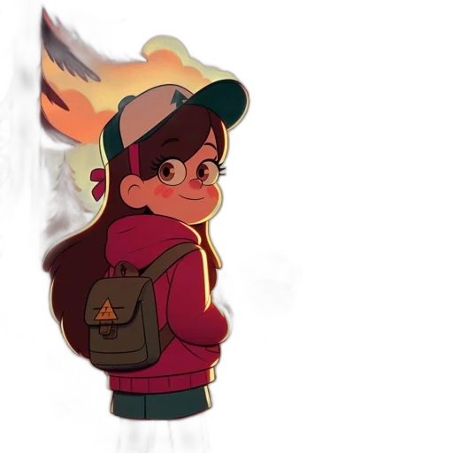 jacket, hat, staff, face, concept art, watercolor, pixel art, anime transparent PNG cut-out