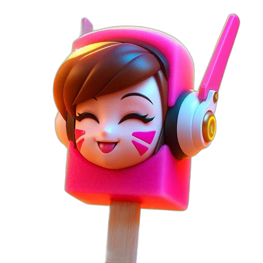 staff, weapon, face, robot, 3d render, concept art, cartoon, fantasy art transparent PNG cut-out