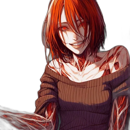 dress, creature, face, watercolor, comic book art, fantasy art, anime, fire transparent PNG cut-out