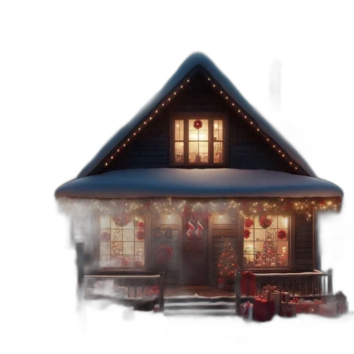 building, furniture, concept art, 3d render, photorealistic, pixel art, snow, night transparent PNG cut-out