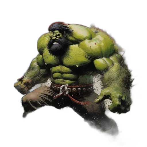 staff, creature, concept art, fantasy art, comic book art, photorealistic, large, green-skinned transparent PNG cut-out