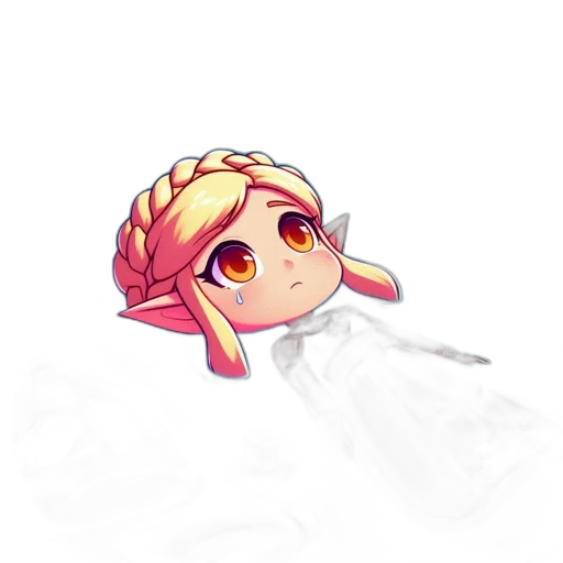 staff, weapon, creature, crown, pixel art, concept art, anime, watercolor transparent PNG cut-out