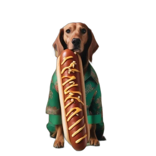food, animal, creature, staff, photorealistic, 3d render, adorned, green-outfitted transparent PNG cut-out
