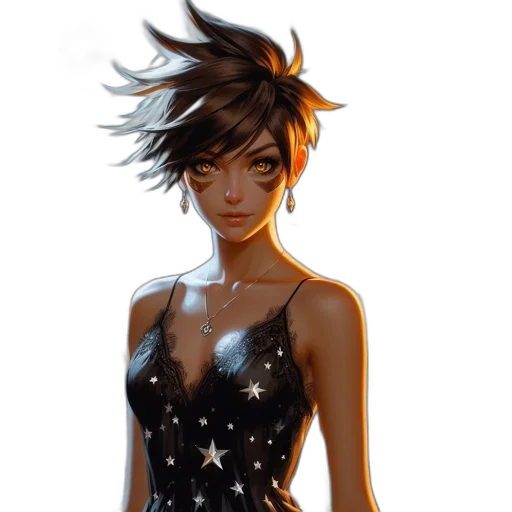 dress, staff, jacket, hair, concept art, fantasy art, anime, pixel art transparent PNG cut-out