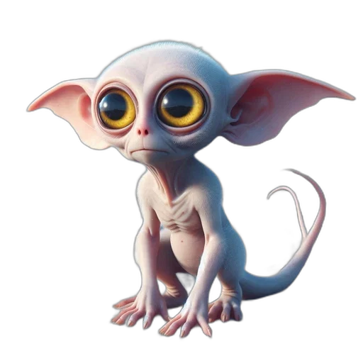 creature, dragon, animal, staff, concept art, 3d render, fantasy art, cartoon transparent PNG cut-out