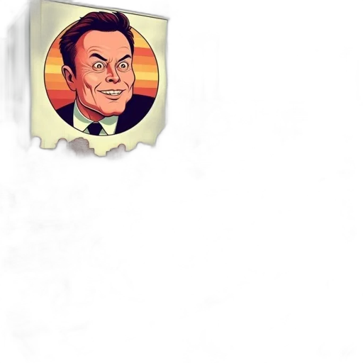 face, cartoon, concept art, comic book art, pixel art, satirical, illustration, scene transparent PNG cut-out