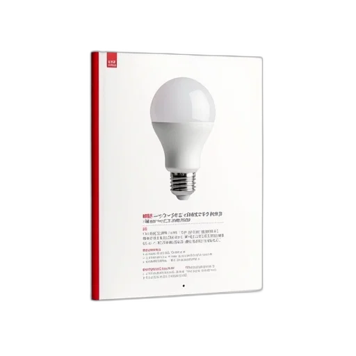 white, brochure, red, border, left, side, featuring, large transparent PNG cut-out