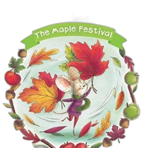 sophie, mouse, maple, festival, book, cover, featuring, cartoon transparent PNG cut-out