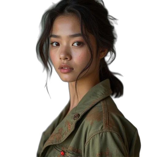 jacket, face, dress, jewelry transparent PNG cut-out