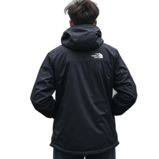 jacket, staff, 3d render, cyberpunk transparent PNG cut-out