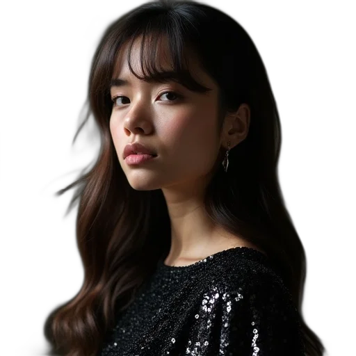 face, hair, dress, jewelry, photorealistic, oil painting, cartoon, anime transparent PNG cut-out