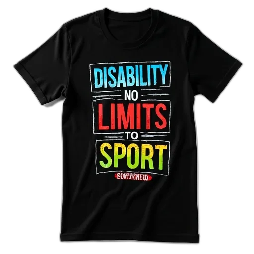black, t-shirt, colorful, graphic, design, front, features, words transparent PNG cut-out
