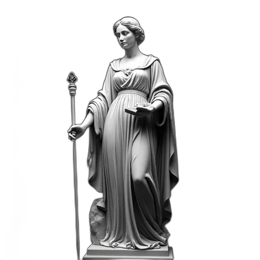 staff, dress, jewelry, sword, 3d render, concept art, photorealistic, cartoon transparent PNG cut-out