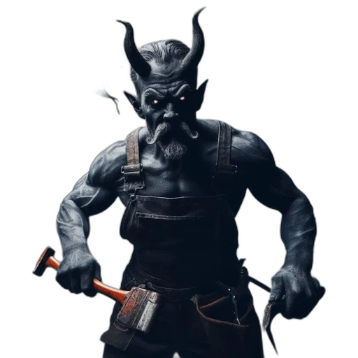 staff, weapon, mask, sword, concept art, 3d render, fantasy art, comic book art transparent PNG cut-out