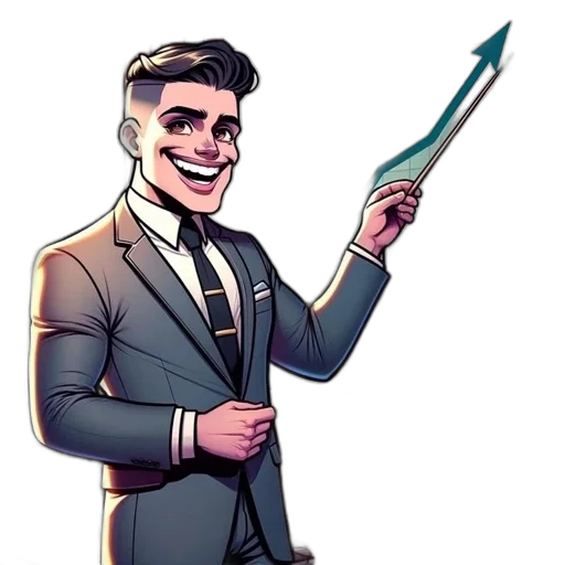 staff, cartoon, concept art, comic book art, pixel art, man, suit, stands transparent PNG cut-out