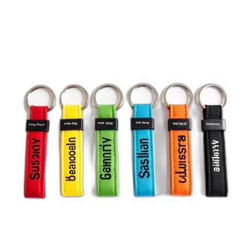 staff, neon, colorful, set, six, keychains, different, designs transparent PNG cut-out