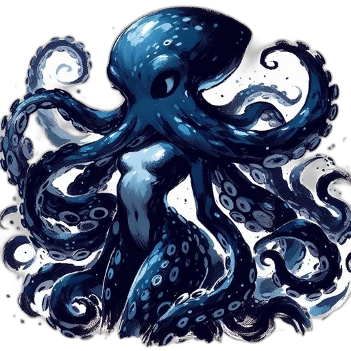 creature, hair, dress, concept art, fantasy art, pixel art, comic book art, underwater transparent PNG cut-out