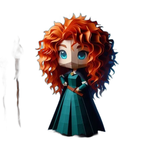 staff, concept art, fantasy art, 3d render, pixel art, fire, papercraft, figure transparent PNG cut-out