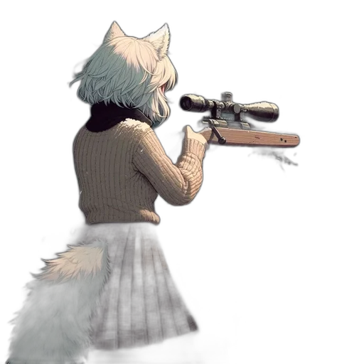 weapon, staff, dress, animal, watercolor, concept art, fantasy art, pixel art transparent PNG cut-out
