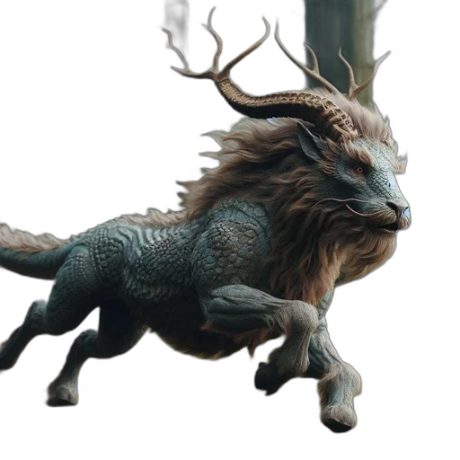 dragon, creature, animal, staff, concept art, fantasy art, 3d render, photorealistic transparent PNG cut-out