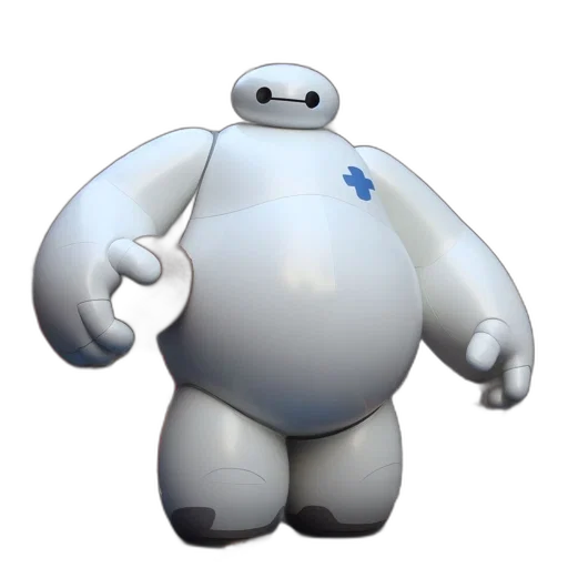 robot, animal, creature, 3d render, concept art, pixel art, inflatable, animated transparent PNG cut-out