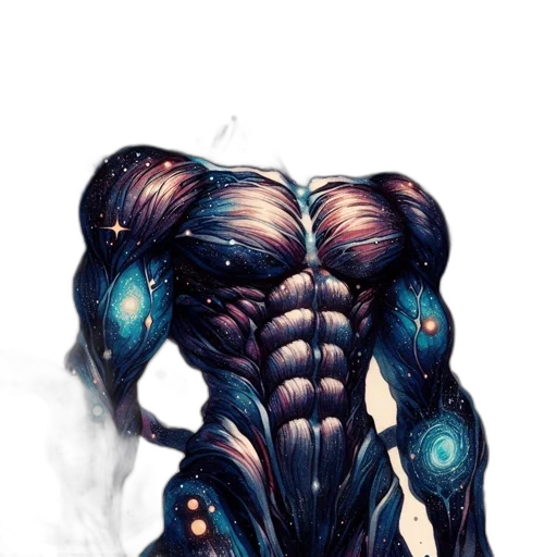 creature, robot, hair, concept art, comic book art, fantasy art, cyberpunk, outer space transparent PNG cut-out