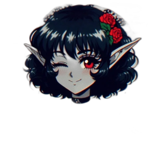 staff, dragon, flower, jewelry, pixel art, fantasy art, anime, concept art transparent PNG cut-out