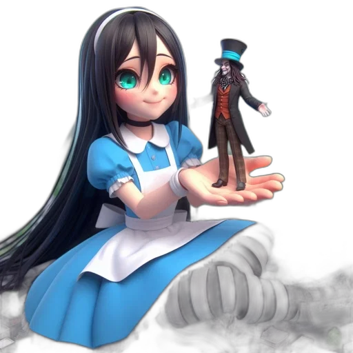 staff, robot, dress, creature, concept art, 3d render, anime, fantasy art transparent PNG cut-out
