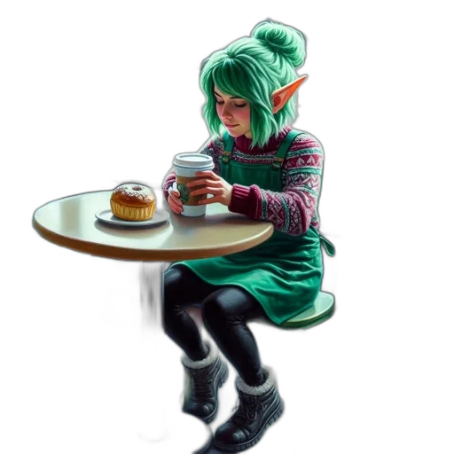 food, dragon, creature, dress, concept art, fantasy art, 3d render, pixel art transparent PNG cut-out