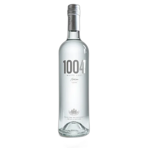 bottle, 3d render, photorealistic, 1004, white, label, vodka, 330ml transparent PNG cut-out