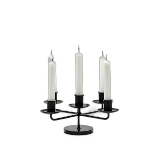 modern, metal, candle, holder, multiple, holders, displayed, against transparent PNG cut-out