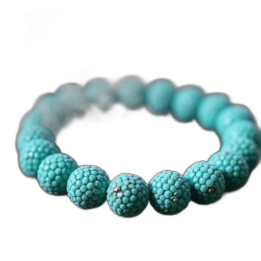 jewelry, 3d render, pastel, blue, green, colorful, turquoise, beaded transparent PNG cut-out