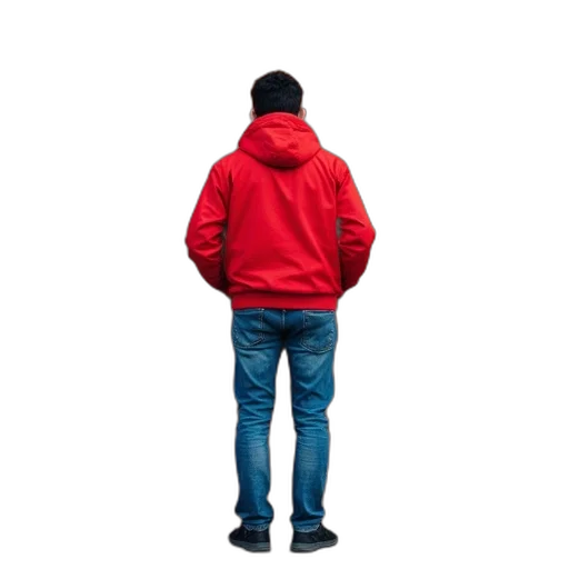 jacket, staff, face, robot, 3d render, concept art, pixel art, photorealistic transparent PNG cut-out