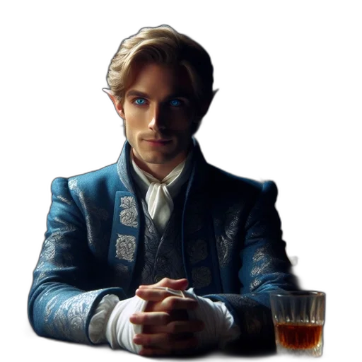 face, jacket, crown, staff, photorealistic, fantasy art, concept art, pixel art transparent PNG cut-out