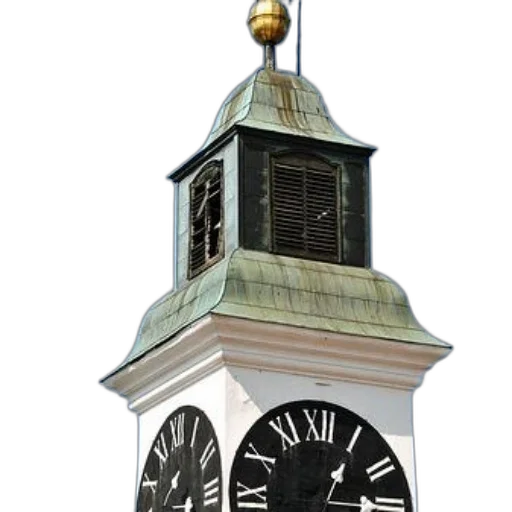 building, 3d render, photorealistic, concept art, clock, tower, roman, numerals transparent PNG cut-out