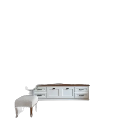 furniture, 3d render, photorealistic, monochrome transparent PNG cut-out