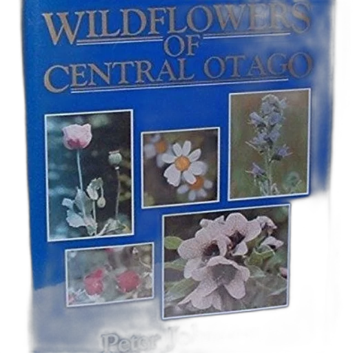 book, titled, wildflowers, central, otago, peter, johnson, features transparent PNG cut-out