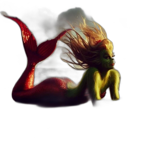 hair, creature, dragon, animal, concept art, fantasy art, photorealistic, 3d render transparent PNG cut-out
