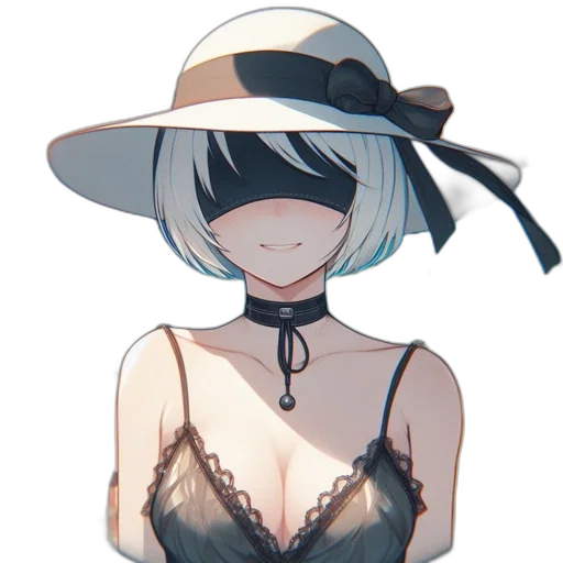 hat, dress, mask, crown, anime, concept art, pixel art, watercolor transparent PNG cut-out