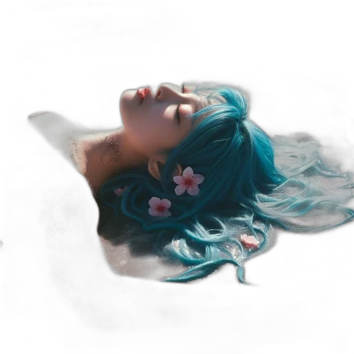 dress, face, crown, mask, photorealistic, watercolor, concept art, fantasy art transparent PNG cut-out