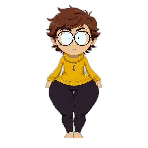 staff, jacket, dress, creature, cartoon, pixel art, concept art, anime transparent PNG cut-out