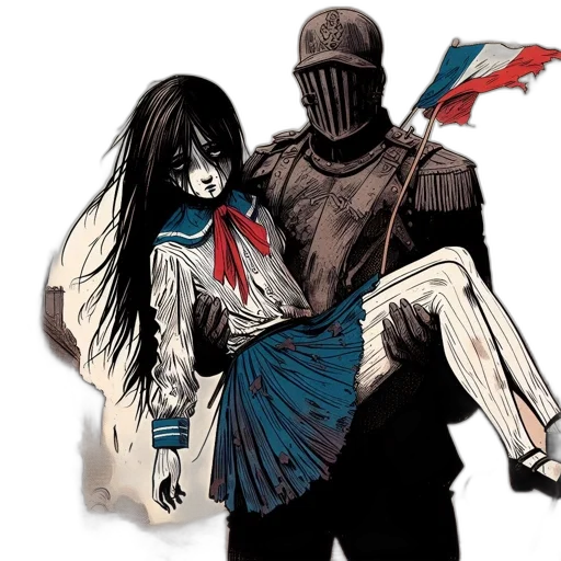mask, concept art, comic book art, pixel art, fantasy art, scene, devastation, young transparent PNG cut-out