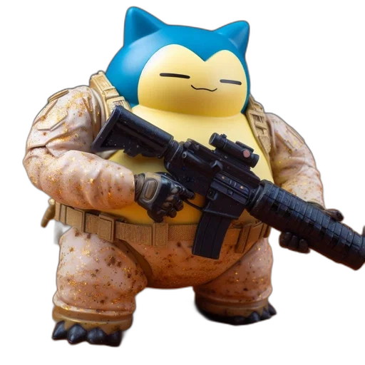 weapon, animal, creature, robot, 3d render, concept art, pixel art, vaporwave transparent PNG cut-out