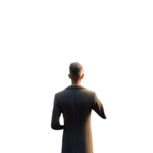 staff, dress, robot, jacket, concept art, 3d render, comic book art, photorealistic transparent PNG cut-out