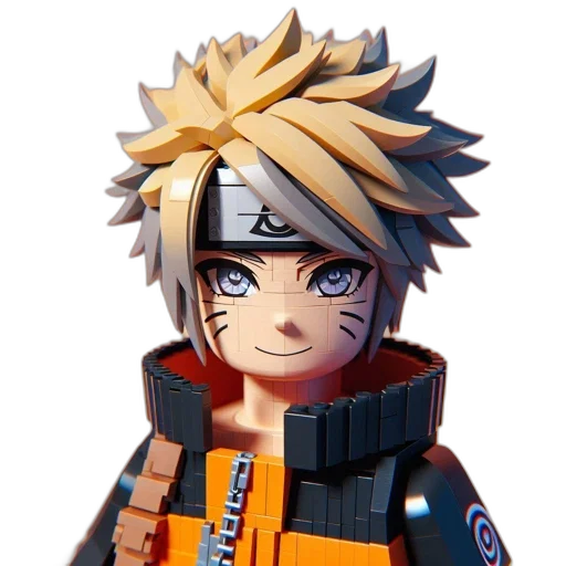 face, weapon, 3d render, pixel art, concept art, anime, lego, figurine transparent PNG cut-out