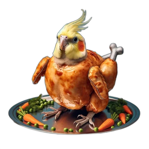 food, animal, creature, 3d render, concept art, photorealistic, pixel art, artistic transparent PNG cut-out