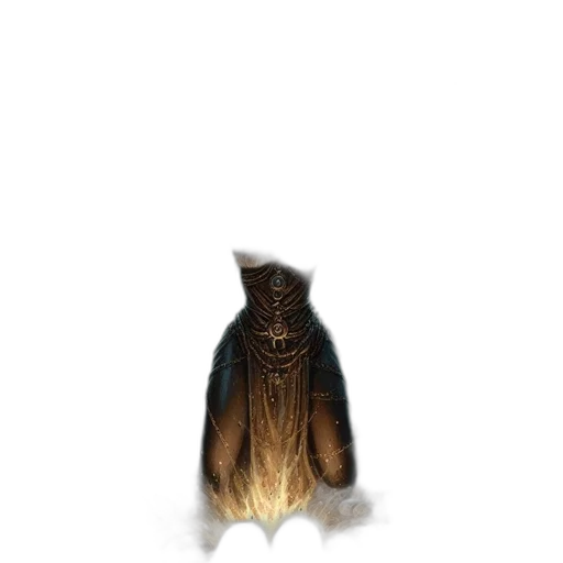 creature, animal, hair, staff, concept art, 3d render, watercolor, photorealistic transparent PNG cut-out