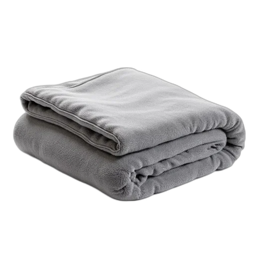 jacket, furniture, monochrome, grey, plush, blanket, neatly, folded transparent PNG cut-out