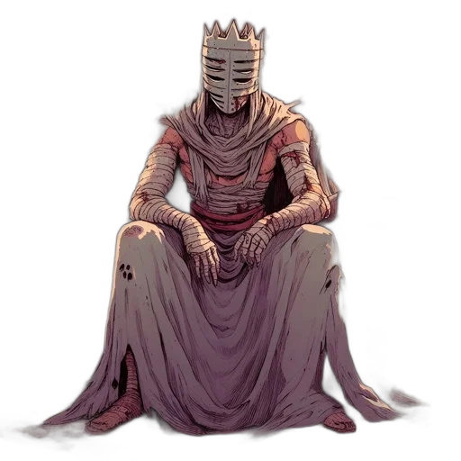 crown, sword, dress, robot, concept art, fantasy art, pixel art, comic book art transparent PNG cut-out